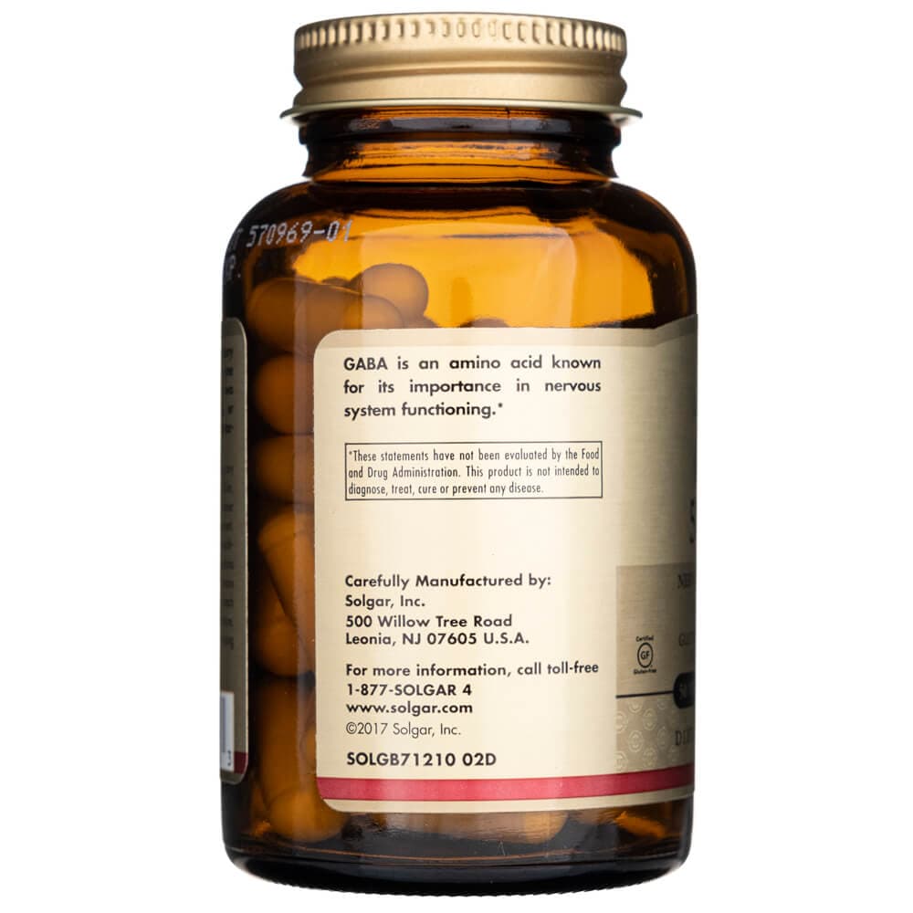 Solgar GABA 500 mg - 50 Cápsulas Vegetales - Imagen 5