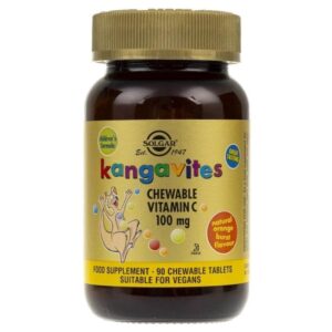Solgar Kangavites Vitamina Masticable C, Naranja - 90 Pastillas