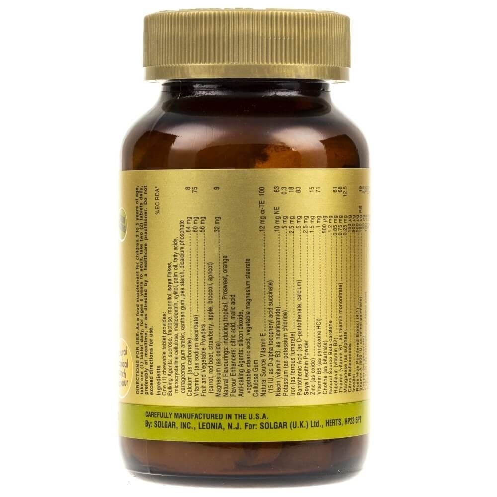 Solgar Kangavites Vitaminas para Niños, Sabor Tropical - 60 Pastillas - Imagen 2