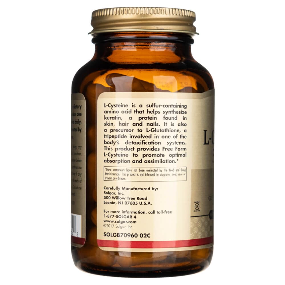 Solgar L-Cisteína 500 mg mg - 90 Cápsulas - Imagen 3