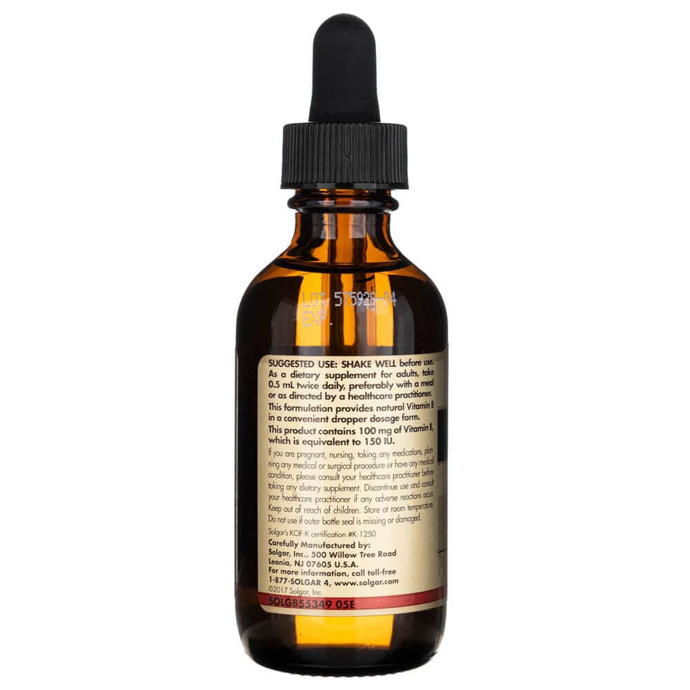 Solgar Vitamina E Líquida - 59 ml - Imagen 4