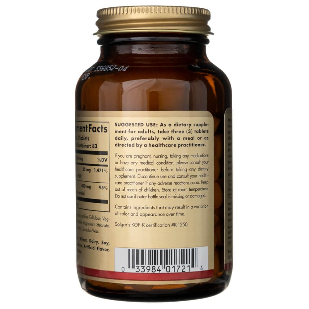Solgar Magnesio con Vitamina B6 - 250 Tabletas - Imagen 3