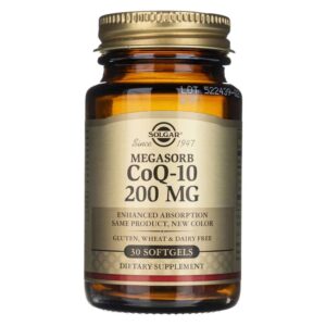 Solgar Megasorb CoQ-10 200 mg - 30 Cápsulas blandas