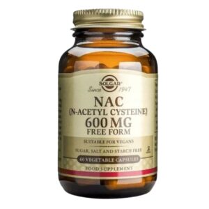 Solgar NAC N-acetilcisteína 600 mg - 60 cápsulas vegetales