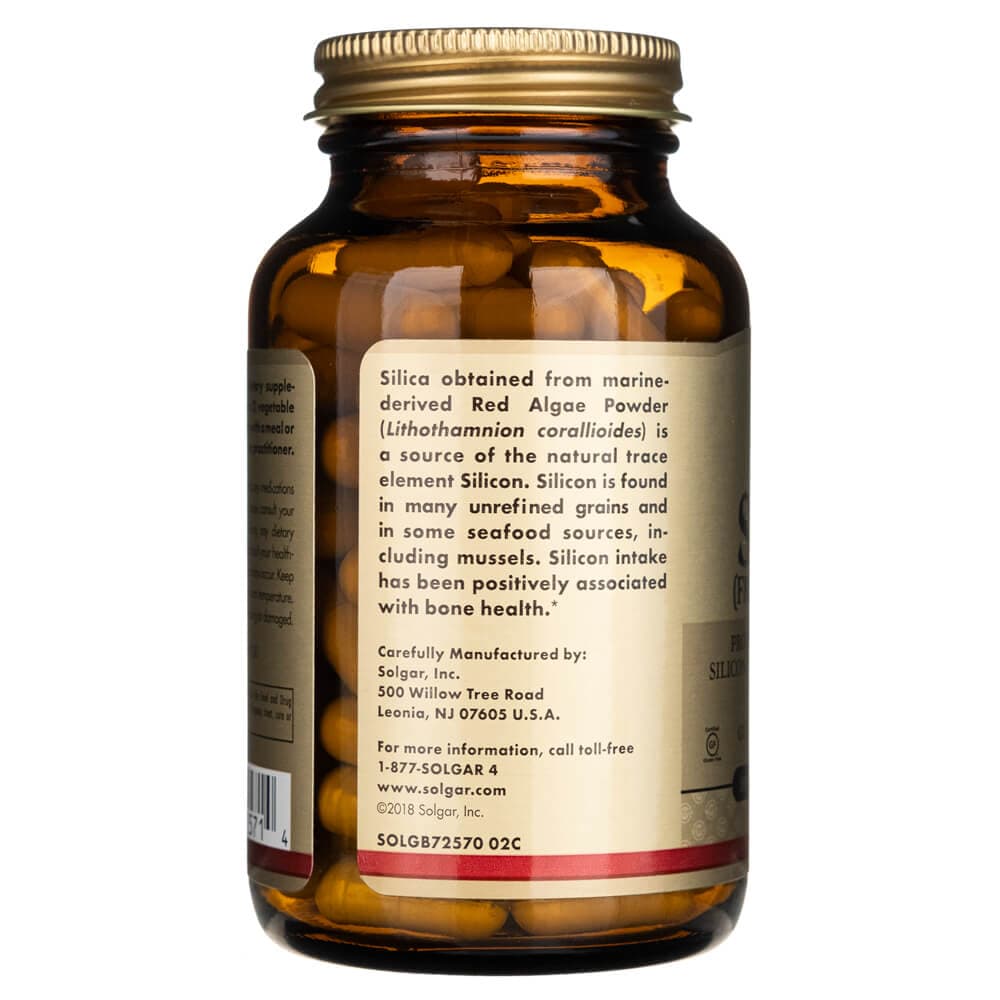 Solgar Sílice oceánica 25 mg - 100 Cápsulas vegetales - Imagen 4