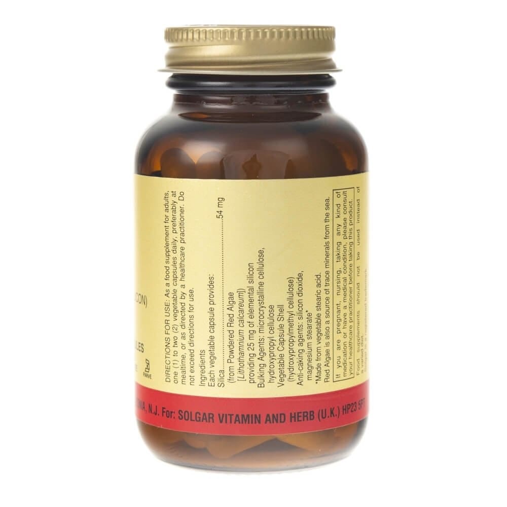 Solgar Sílice oceánica 25 mg - 50 Cápsulas - Imagen 2
