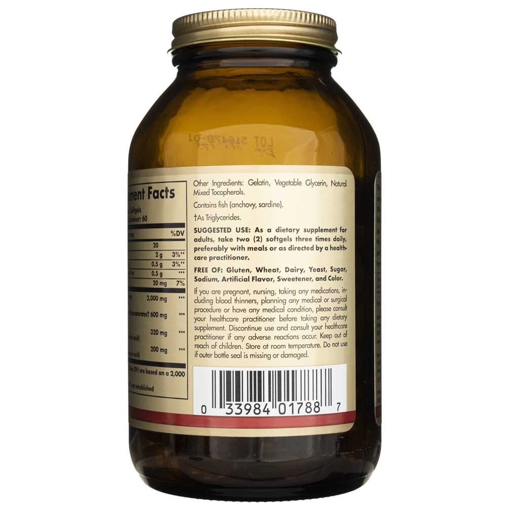 Solgar Omega-3 Aceite de Pescado Concentrado - 120 Cápsulas Blandas - Imagen 5