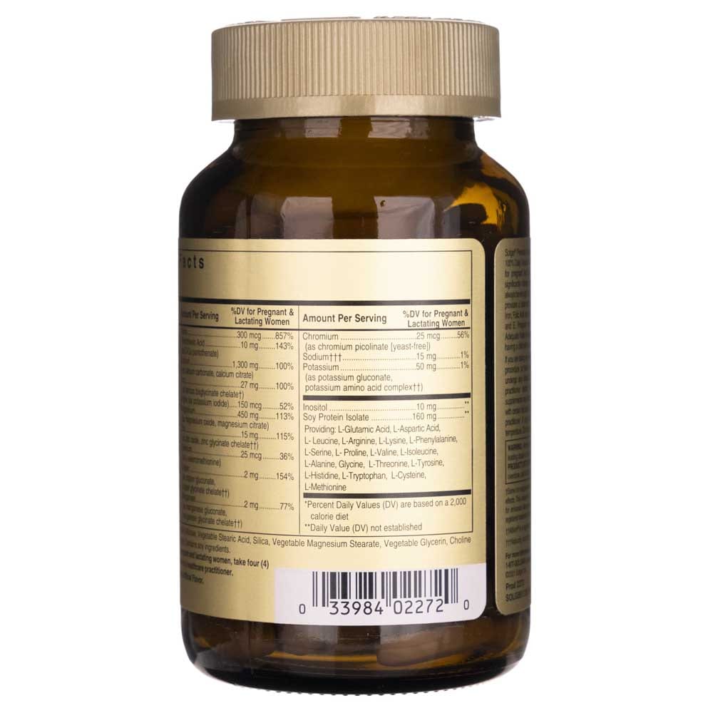 Solgar Nutrientes Prenatales - 120 Tabletas - Imagen 3