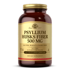 Solgar Fibra de Cáscara de Psyllium 500 mg - 200 Cápsulas Vegetales