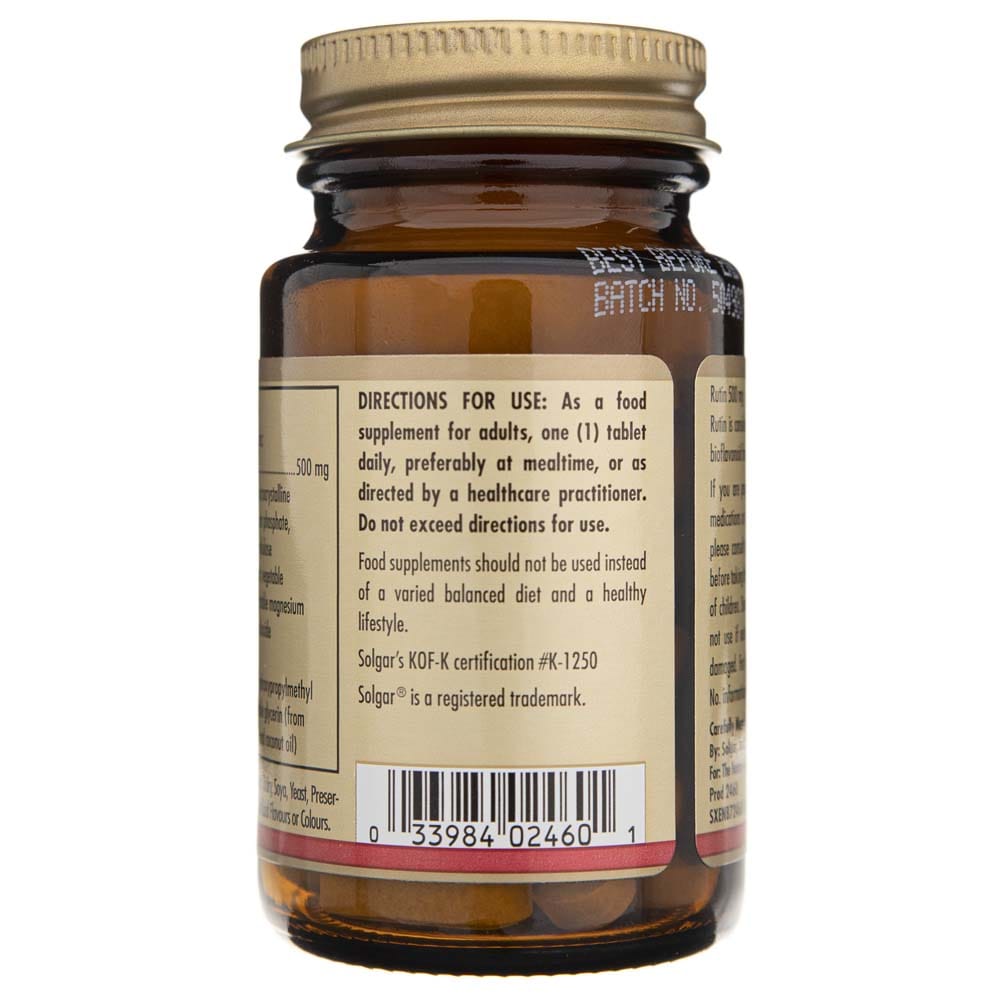 Solgar Rutina 500 mg - 50 Tabletas - Imagen 4