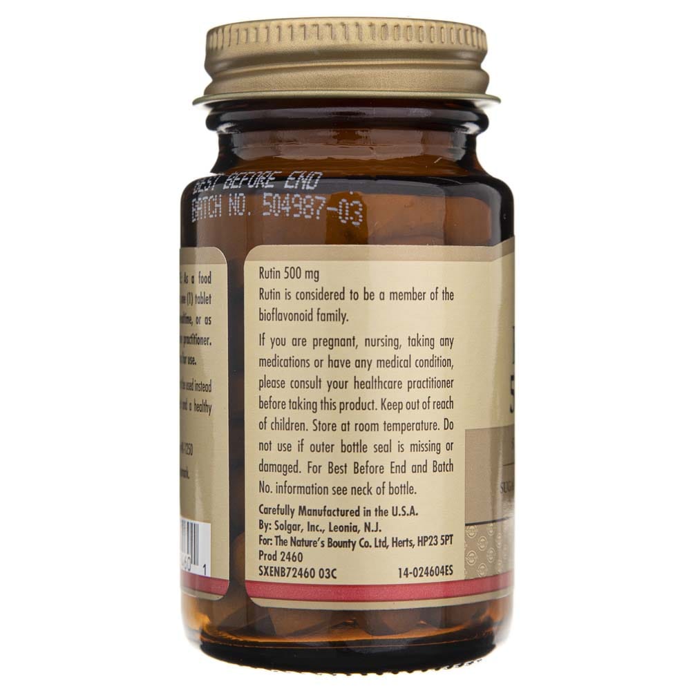 Solgar Rutina 500 mg - 50 Tabletas - Imagen 3