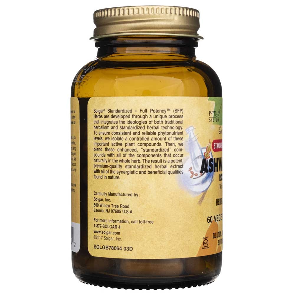 Solgar SFP Extracto de Raíz de Ashwagandha - 60 Cápsulas Vegetales - Imagen 3
