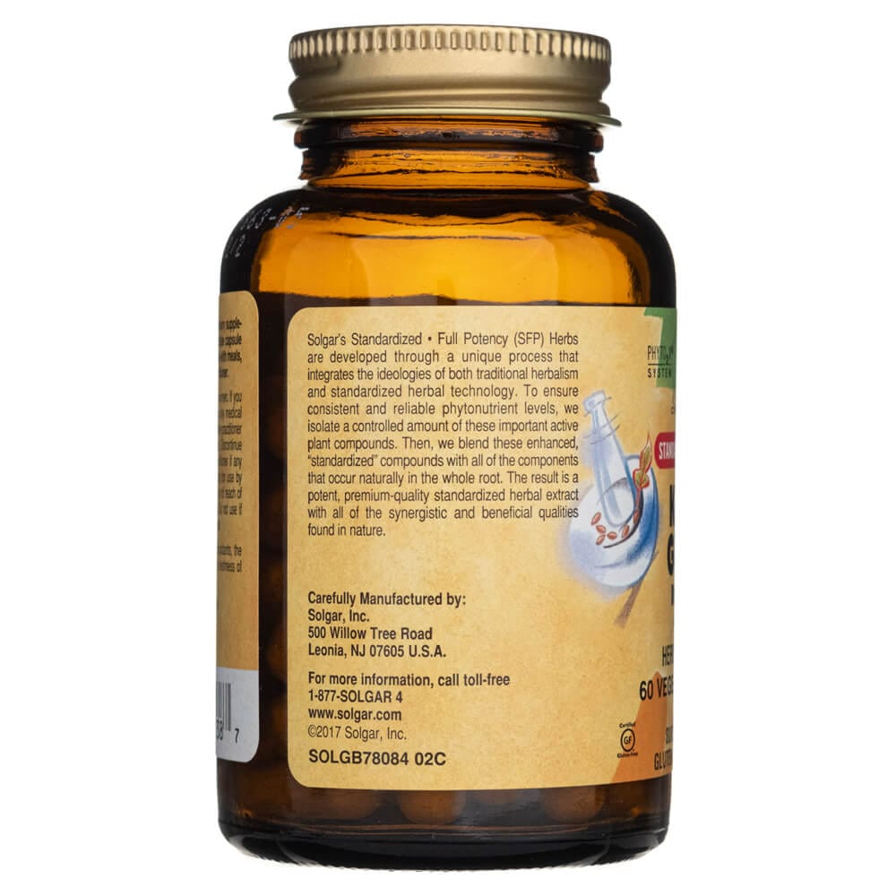 Solgar SFP Extracto de Raíz de Ginseng Coreano - 60 Cápsulas Vegetales - Imagen 4