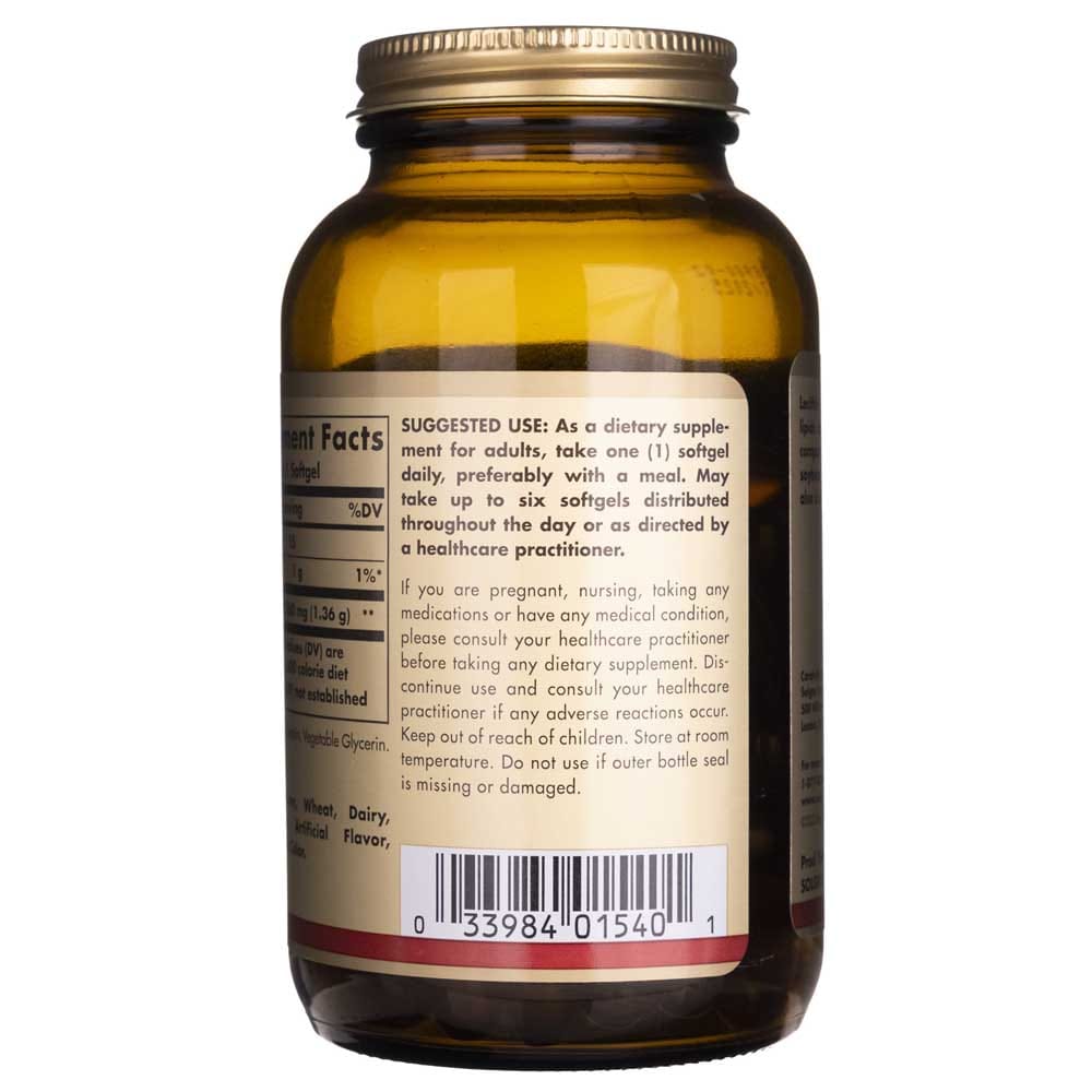 Solgar Lecitina de soja 1360 mg - 100 cápsulas blandas - Imagen 5