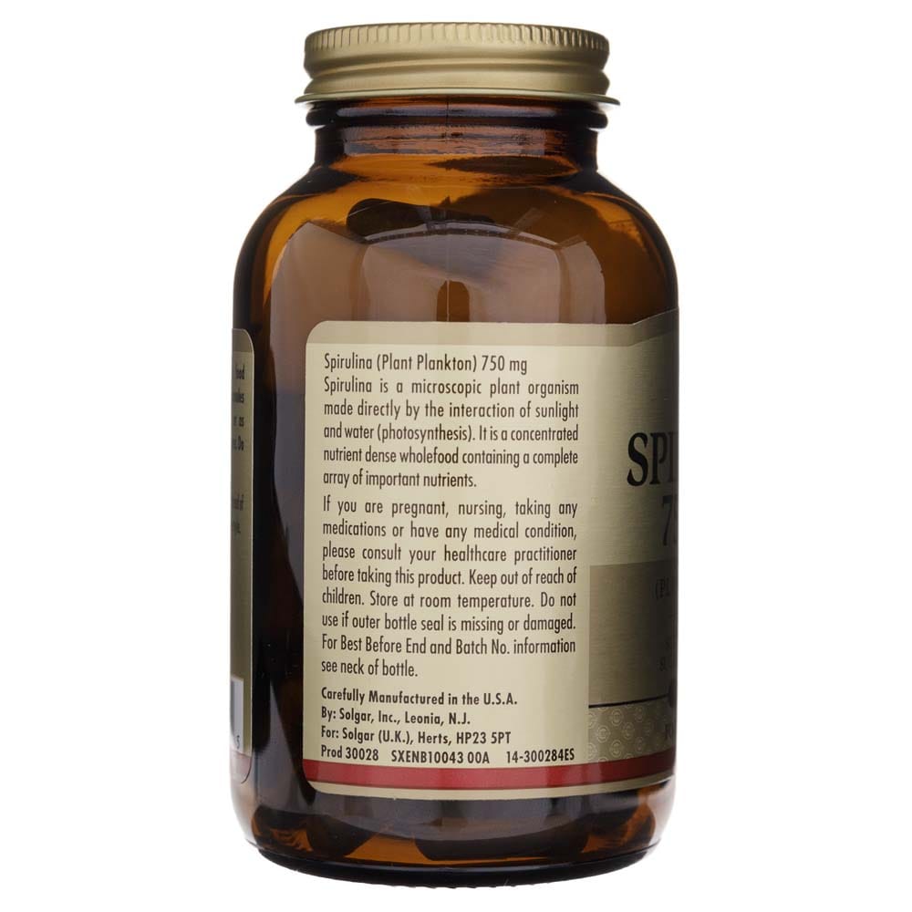 Solgar Espirulina - 80 Cápsulas - Imagen 3
