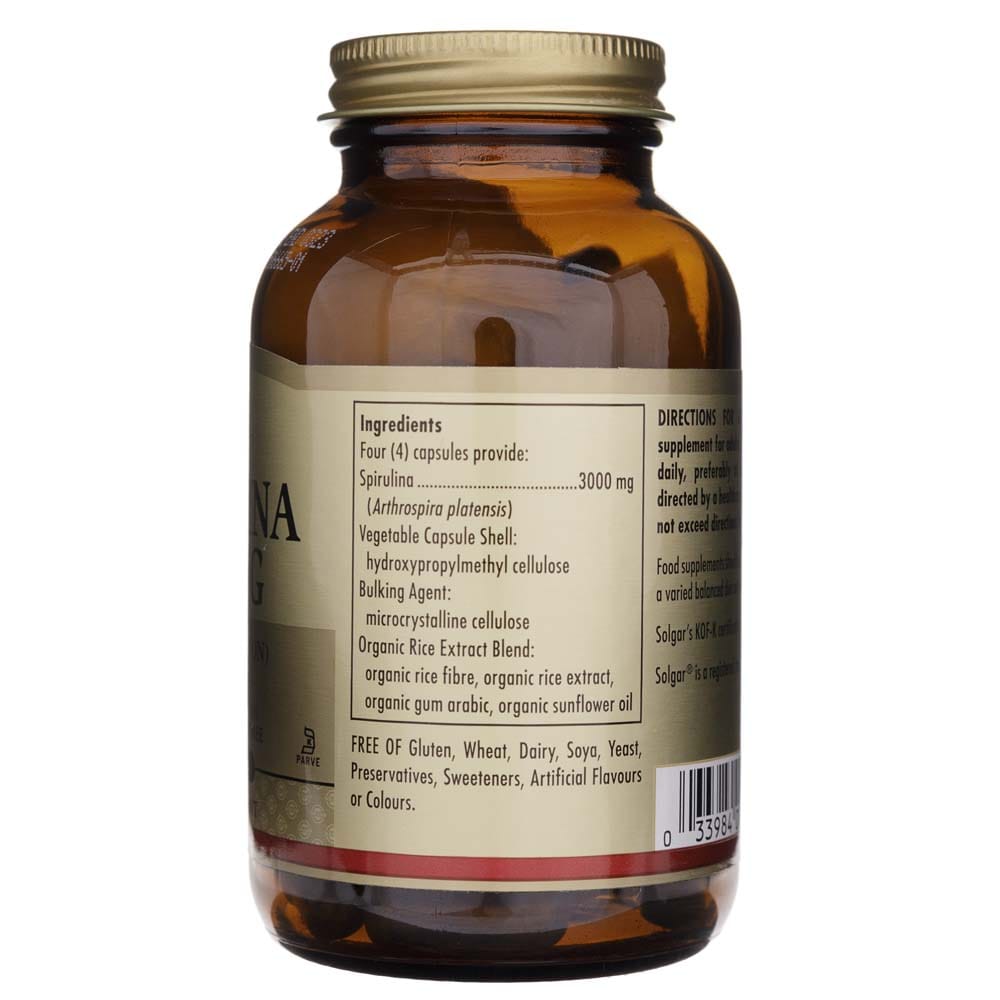 Solgar Espirulina - 80 Cápsulas - Imagen 2