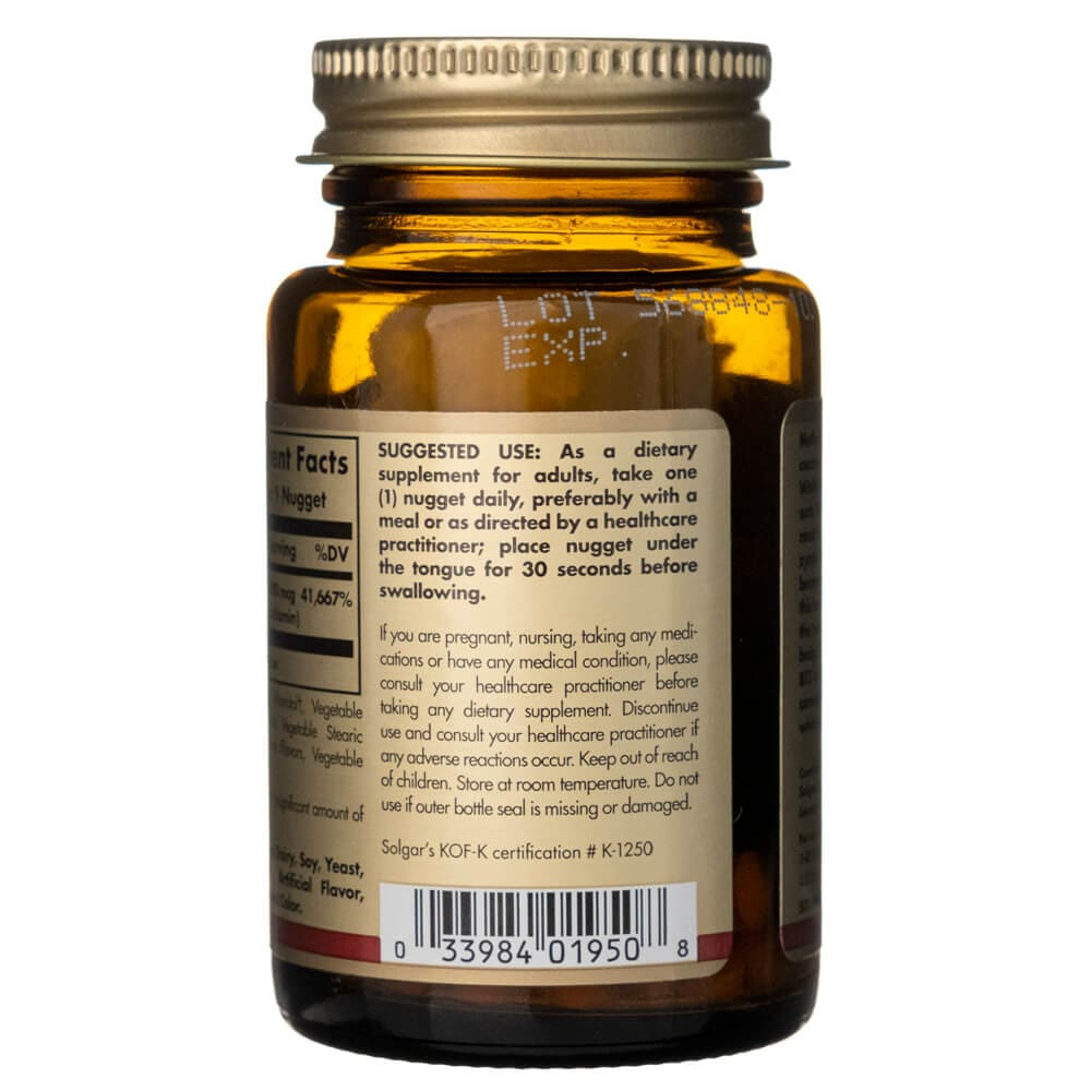 Solgar Metilcobalamina sublingual (Vitamina B12) 1000 mcg - 30 Pepitas - Imagen 4
