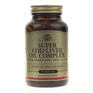 Solgar Super Aceite de Hígado de Bacalao Complejo - 60 Cápsulas blandas