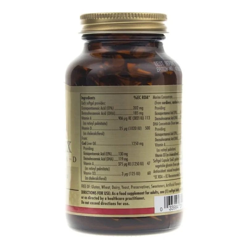 Solgar Super Aceite de Hígado de Bacalao Complejo - 60 Cápsulas blandas - Imagen 2