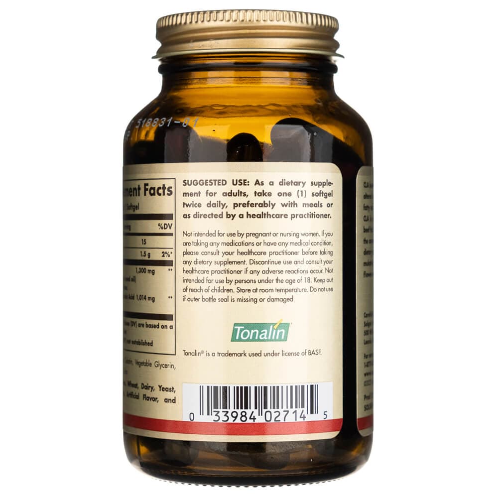 Solgar TONALIN ® CLA 1300 mg - 60 Cápsulas blandas - Imagen 4