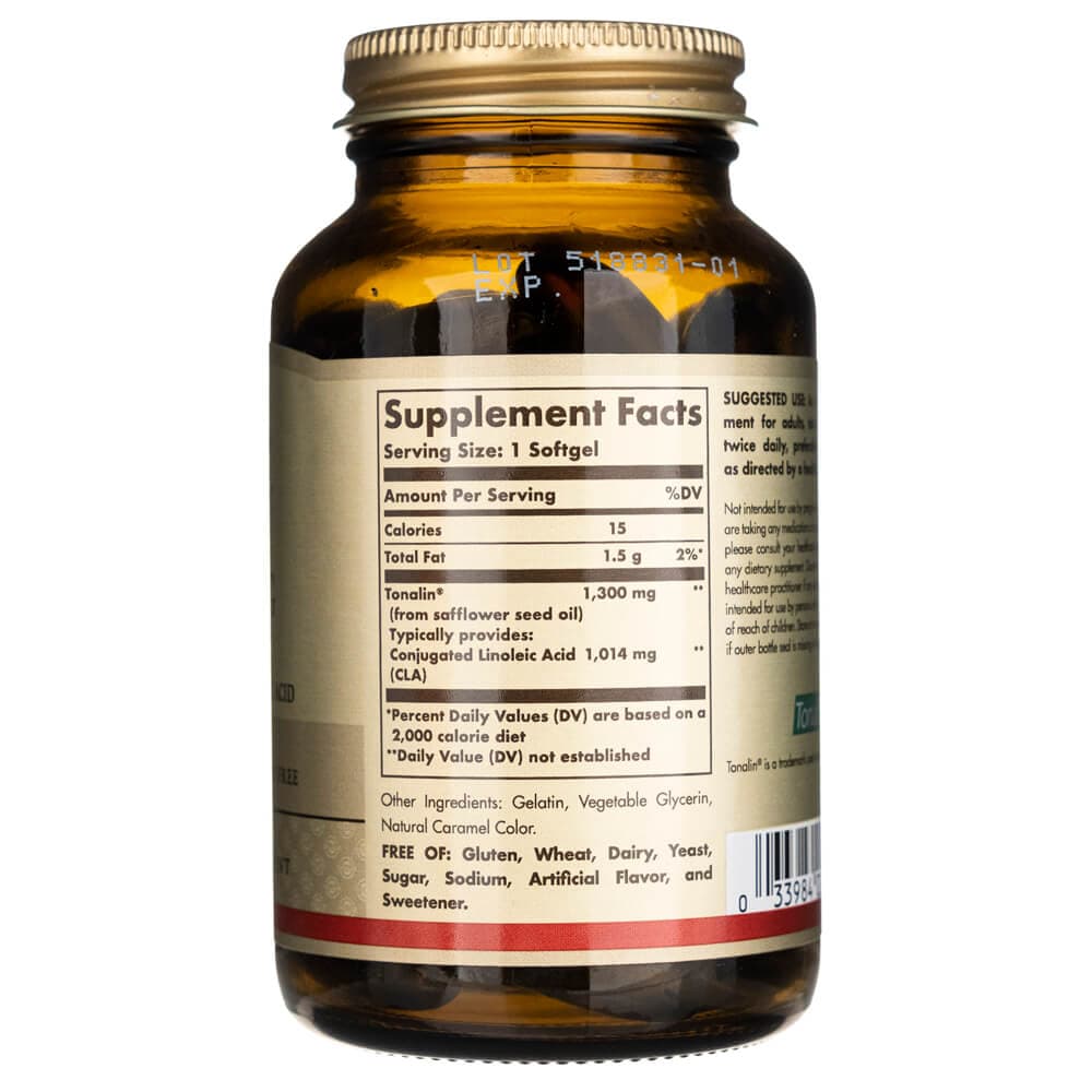 Solgar TONALIN ® CLA 1300 mg - 60 Cápsulas blandas - Imagen 2