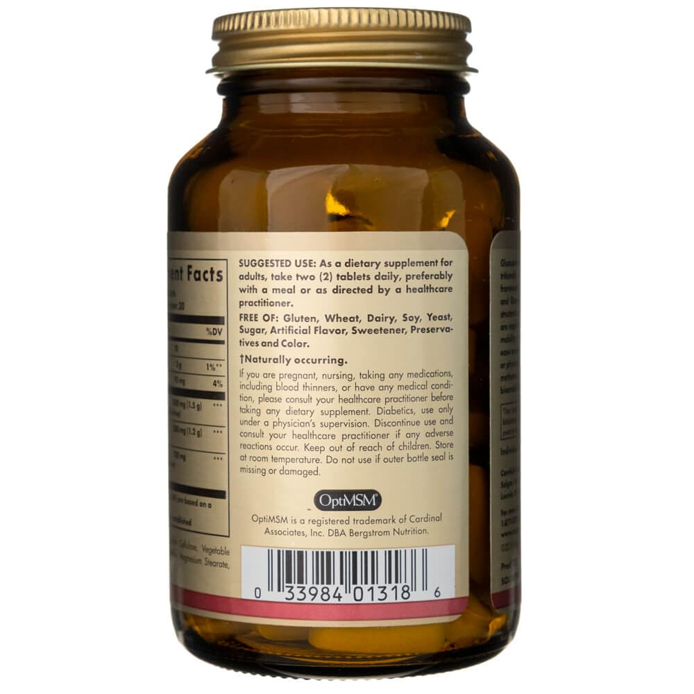 Solgar Glucosamina Condroitina MSM Triple Fuerza - 60 Tabletas - Imagen 4
