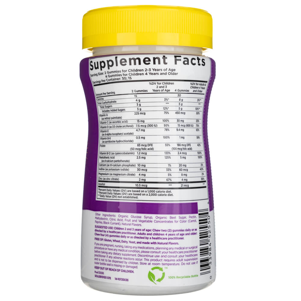 Solgar U-Cubes Multivitaminas y Minerales para Niños - 60 Gomitas - Imagen 2