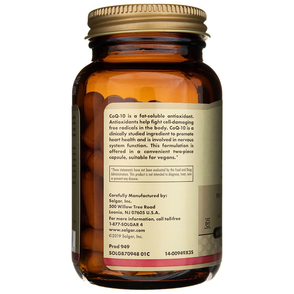 Solgar CoQ-10 vegano 200 mg - 60 cápsulas vegetales - Imagen 5