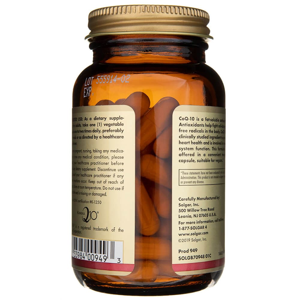 Solgar CoQ-10 vegano 200 mg - 60 cápsulas vegetales - Imagen 4