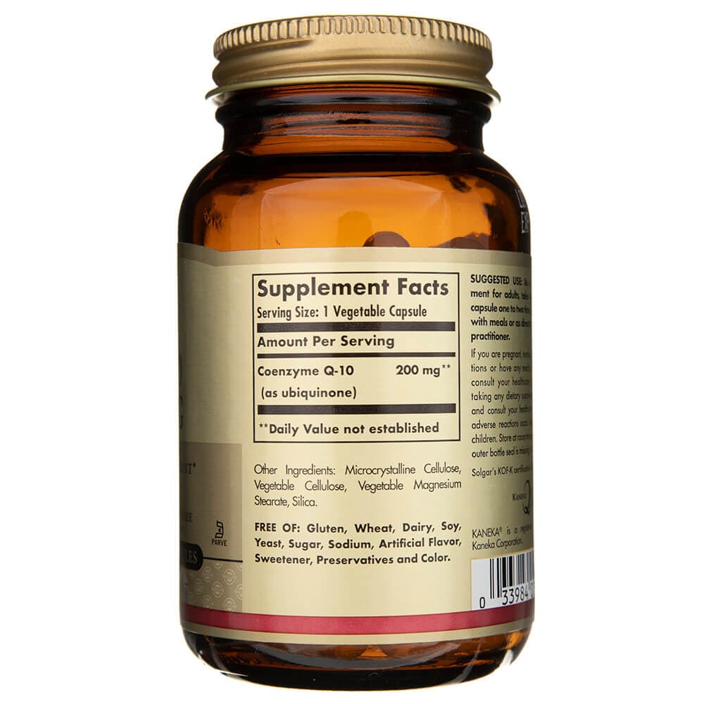 Solgar CoQ-10 vegano 200 mg - 60 cápsulas vegetales - Imagen 2