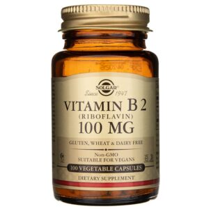 Solgar Vitamina B2 (Riboflavina) 100 mg - 100 Cápsulas Vegetales