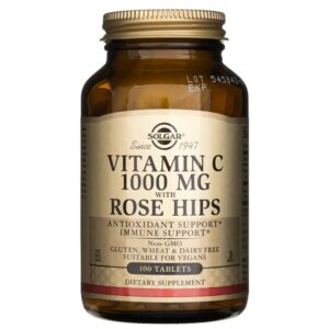 Solgar Vitamina C 1000 mg con Escaramujo - 100 Tabletas