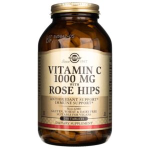 Solgar Vitamina C 1000 mg con escaramujo - 250 Tabletas