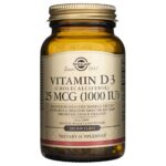Solgar Vitamina D3 25 mcg (1000 UI) - 100 Cápsulas blandas