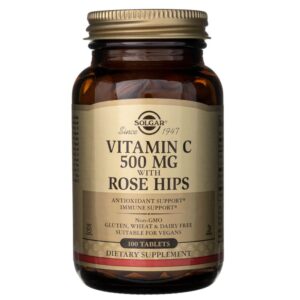 Solgar Vitamina C 500 mg con Escaramujo - 100 Tabletas