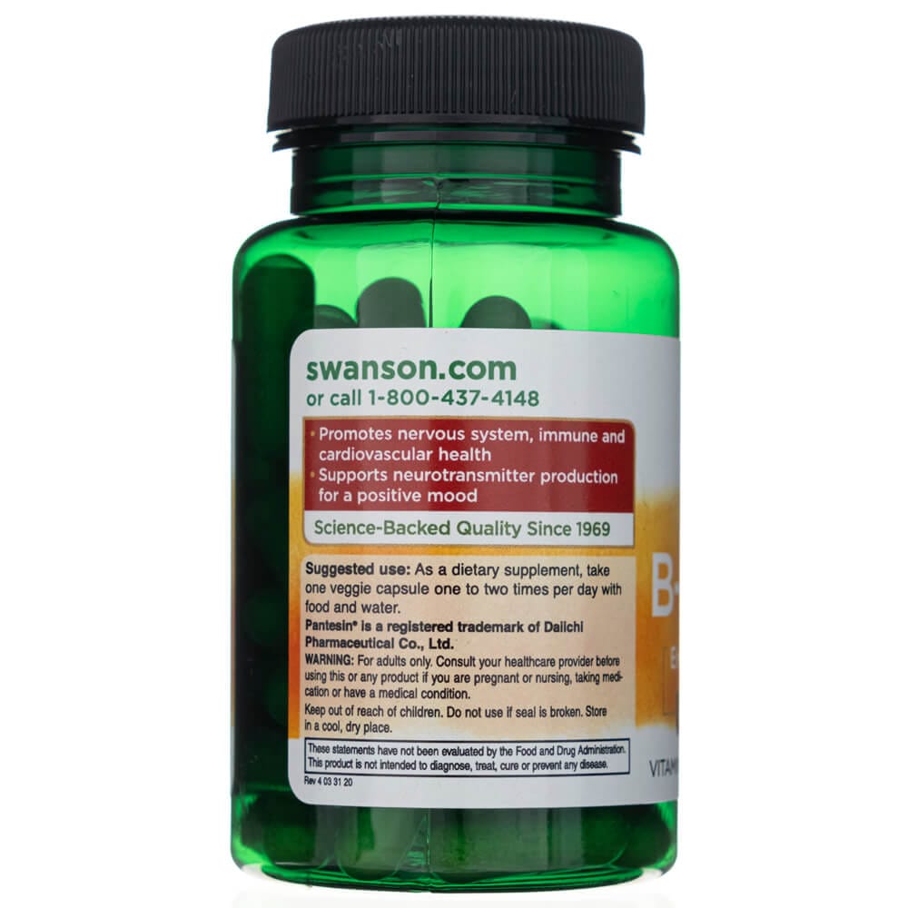 Swanson Complejo B activado - 60 cápsulas vegetales - Imagen 4