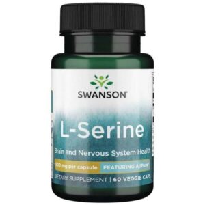Swanson AjiPure L-Serina 500 mg - 60 cápsulas