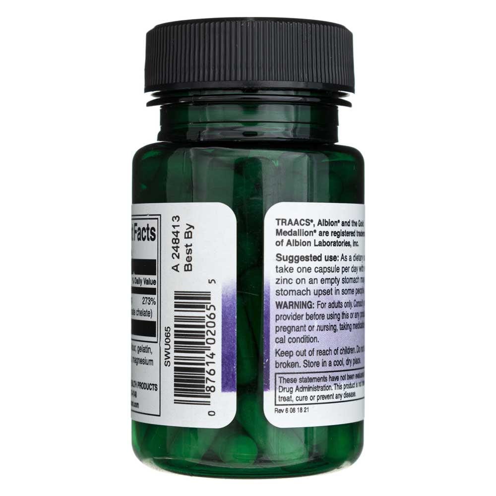 Swanson Albion Zinc Quelado 30 mg - 90 Cápsulas - Imagen 4