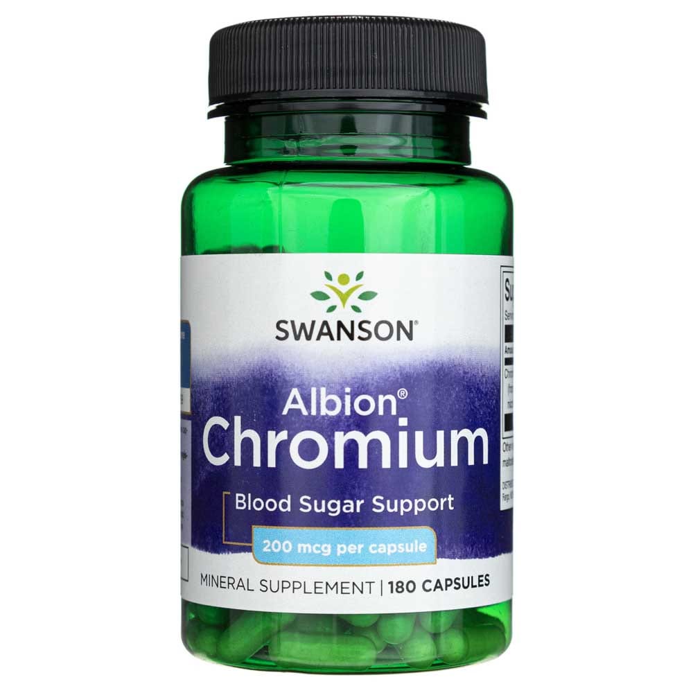 Swanson Albion Cromo 200 mcg - 180 Cápsulas