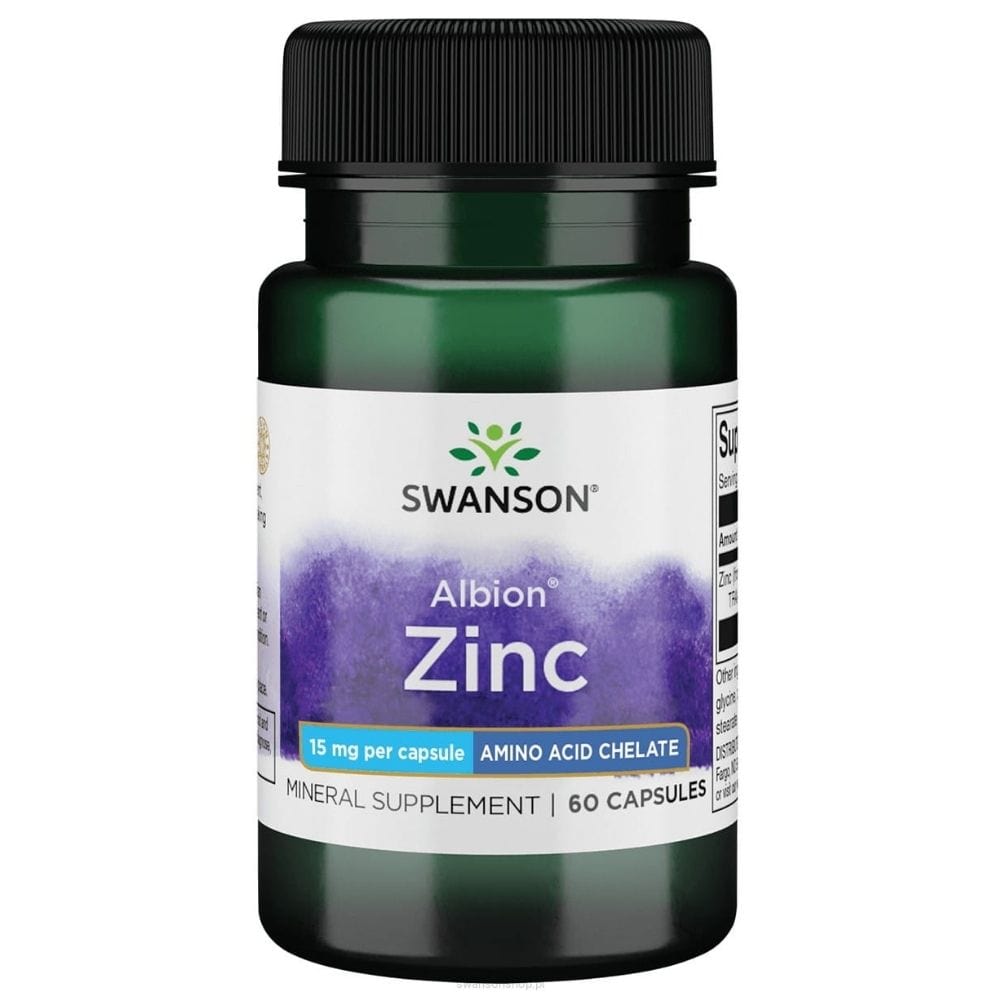 Swanson Albion Zinc 15 mg - 60 cápsulas
