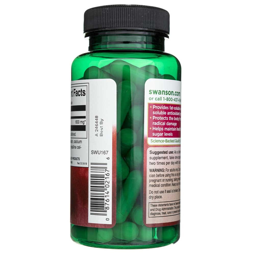 Swanson Ácido Alfa Lipoico 600 mg - 60 Cápsulas - Imagen 4