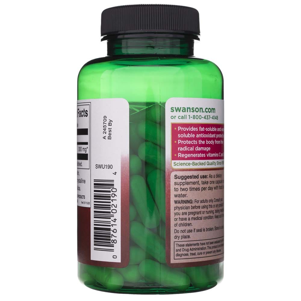 Swanson Ácido Alfa Lipoico (ALA) 300 mg - 120 Cápsulas - Imagen 4