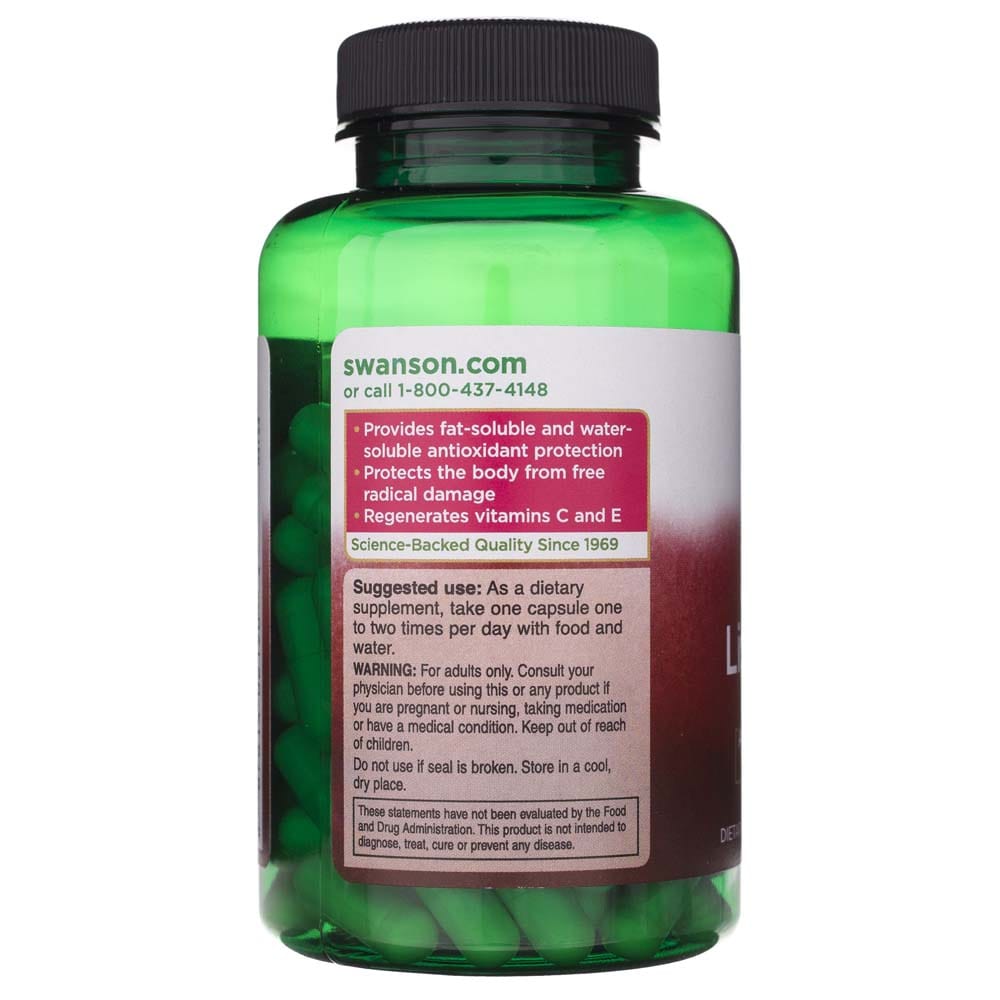 Swanson Ácido Alfa Lipoico (ALA) 300 mg - 120 Cápsulas - Imagen 3