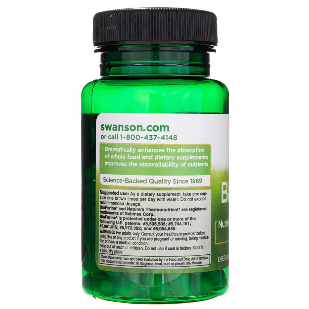 Swanson BioPerine 10 mg - 60 Cápsulas - Imagen 4