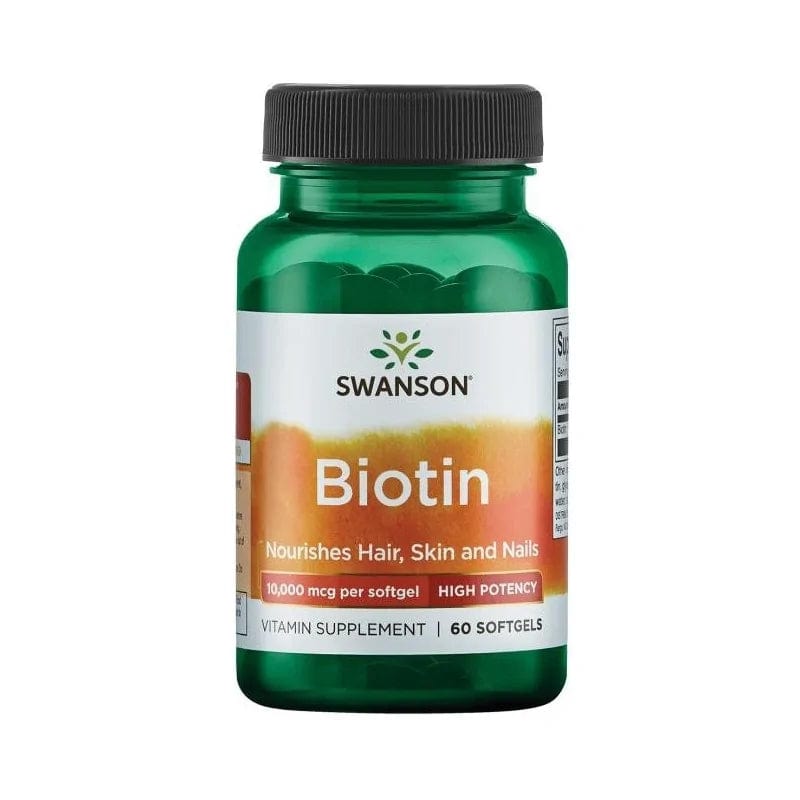 Swanson Biotina 10000 mcg - 60 Cápsulas