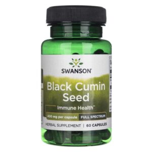 Swanson Semilla de Comino Negro 400 mg - 60 Cápsulas