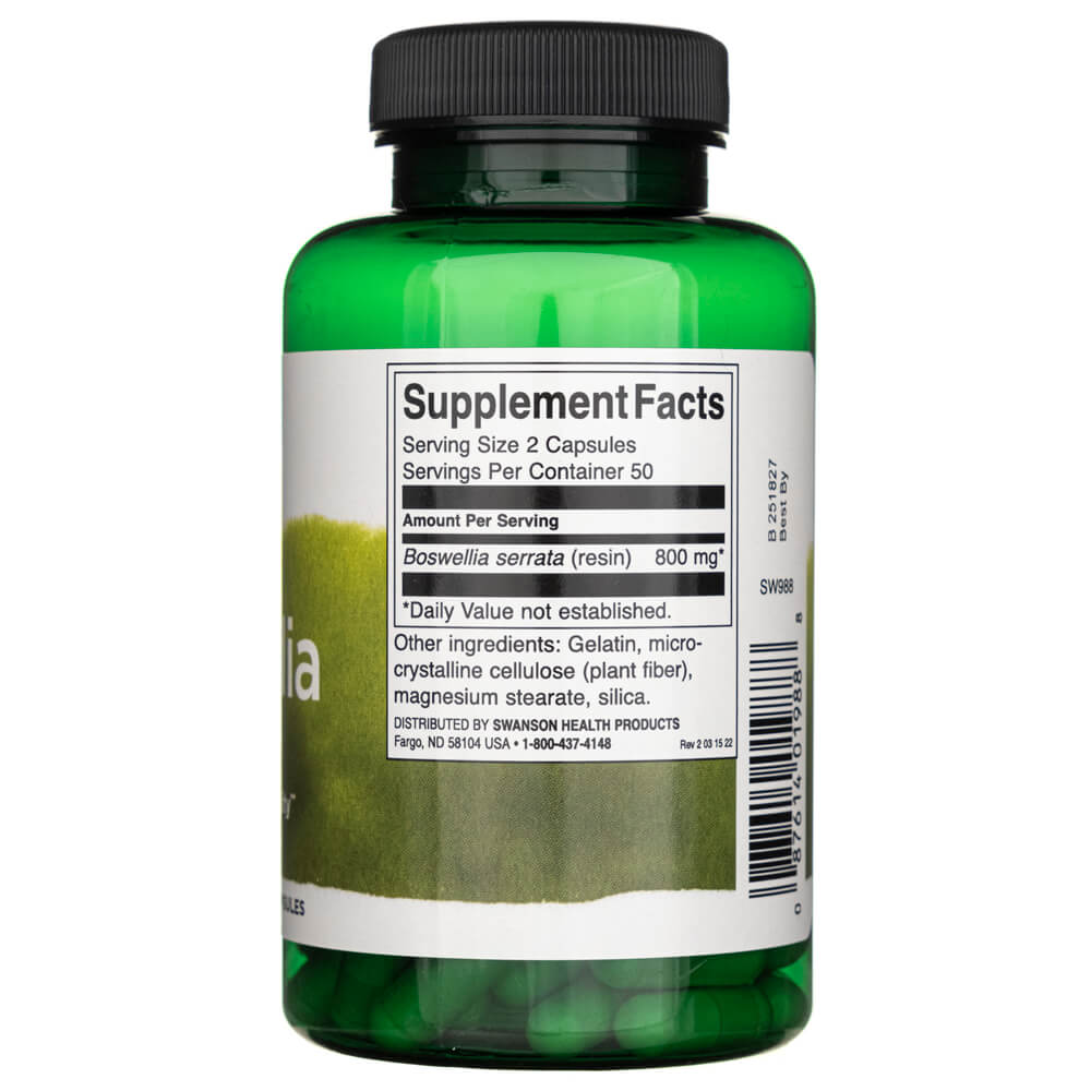 Swanson Boswellia 400 mg - 100 Cápsulas - Imagen 2
