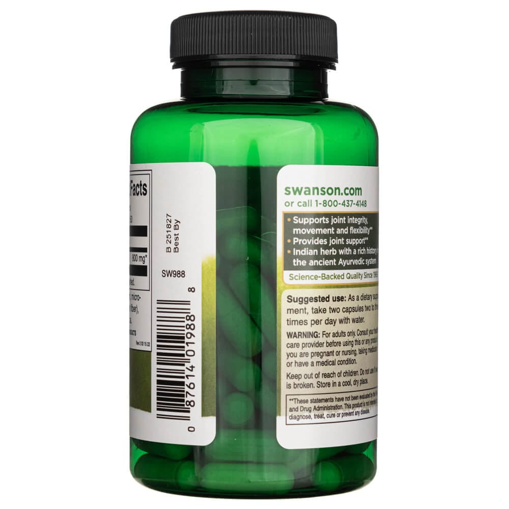 Swanson Boswellia 400 mg - 100 Cápsulas - Imagen 3