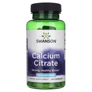 Swanson Citrato de Calcio - 60 Cápsulas
