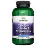Swanson Citrato de calcio y vitamina D3 - 250 Tabletas